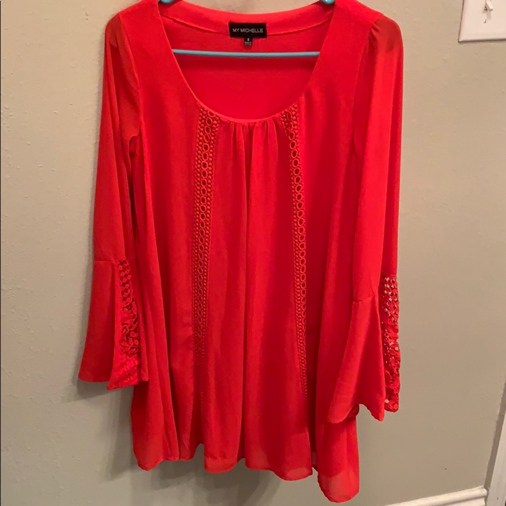 Bell sleeve dress